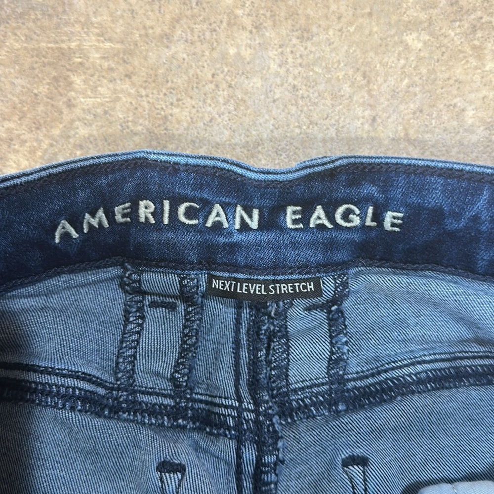 American Eagle Outfitters Navy Flare Jeans - Picture 4 of 8